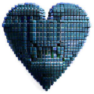 Abstract Pixel Heart Png Otm PNG image