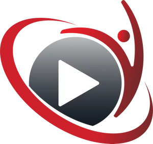 Abstract Play Button Design PNG image