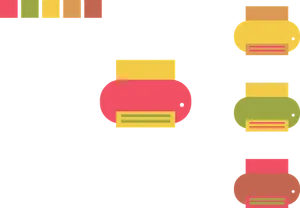 Abstract Printers Vector Illustration