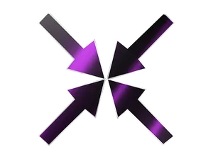 Abstract Purple Arrows Design PNG image