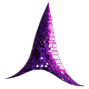 Abstract Purple Disco Ball Tower PNG