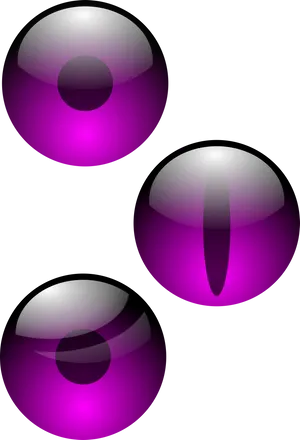 Abstract Purple Eyeball Illustrations