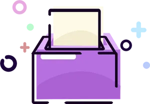 Abstract Purple File Cabinet Illustration PNG image