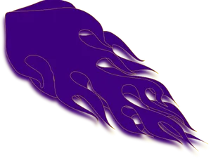 Abstract Purple Flame Design