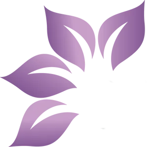 Abstract Purple Flower Design PNG