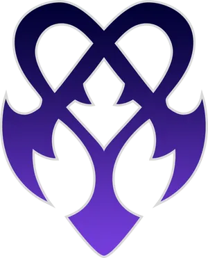 Abstract Purple Heart Design