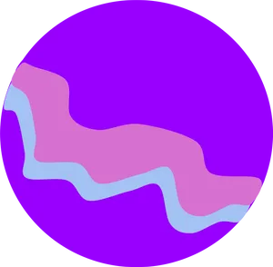 Abstract Purple Planet Illustration PNG image
