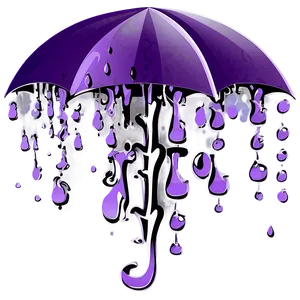 Abstract Purple Rain Illustration PNG Ocf