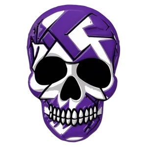 Abstract Purple Skull Trooper Design Png 06202024 PNG image