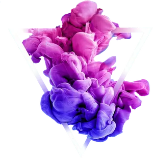 Abstract Purple Smoke Triangle PNG image