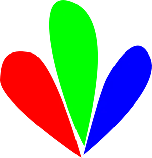 Abstract R G B Petal Shapes PNG