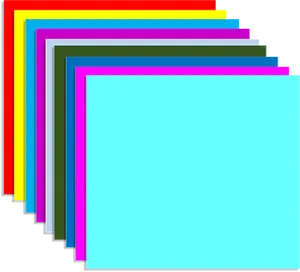 Abstract Rainbow Colored Layers PNG image