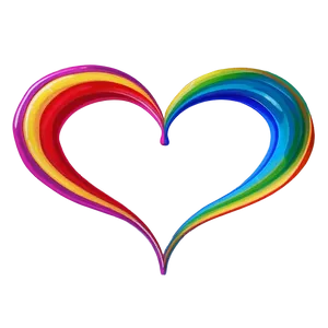 Abstract Rainbow Heart PNG 18 PNG