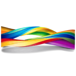 Abstract Rainbow Wavy Lines Png Ngi PNG image