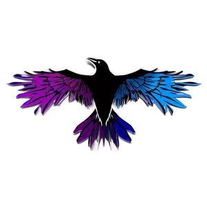 Abstract Raven Design PNG 92