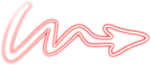 Abstract Red Arrow Doodle PNG image