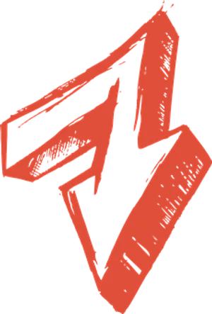 Abstract Red Arrow Graffiti