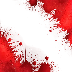 Abstract Red Blob Splatter PNG 06262024 PNG