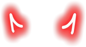 Abstract Red Blobs Artwork PNG image