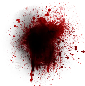 Abstract Red Blood Splatter Artwork PNG image