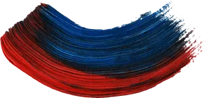Abstract Red Blue Paint Brush Stroke