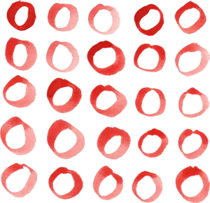 Abstract Red Circles Pattern PNG image