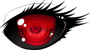 Abstract Red Eye Illustration PNG image