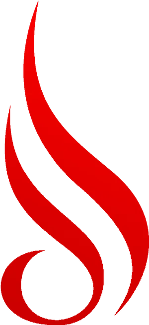 Abstract Red Flame Graphic