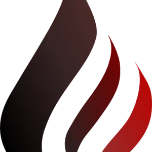 Abstract Red Flames Graphic PNG image