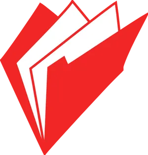 Abstract Red Folder Icon