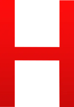 Abstract Red H Letter Design