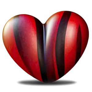 Abstract Red Heart Emoji PNG 06262024