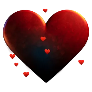Abstract Red Heart Emoji PNG 06262024