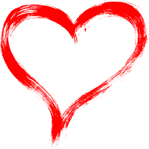 Abstract Red Hearton Black Background.jpg PNG image