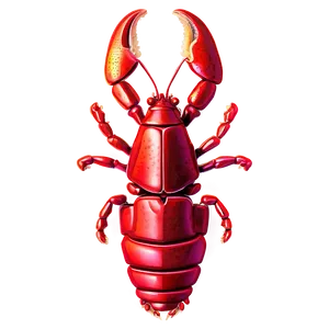 Abstract Red Lobster Png 06242024 PNG image