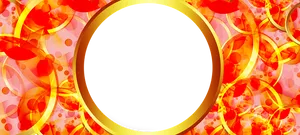 Abstract Red Orange Circles Background