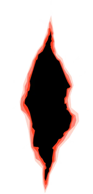 Abstract Red Outline Portal PNG image