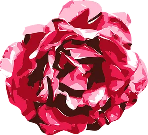 Abstract Red Rose Artwork