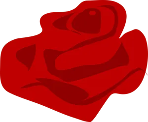 Abstract Red Rose Graphic