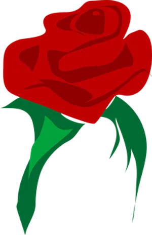Abstract Red Rose Vector Art
