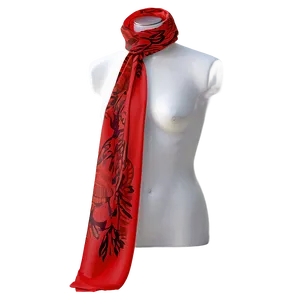 Abstract Red Scarf PNG Nde