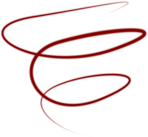 Abstract Red Spiral Line Art PNG image