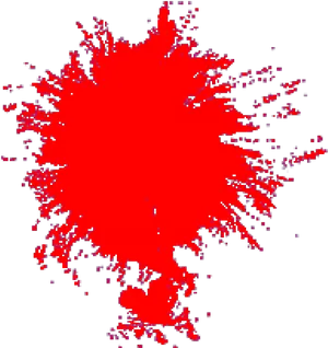 Abstract Red Splash Effect PNG