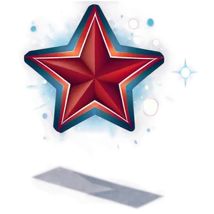 Abstract Red Star PNG 05232024