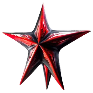 Abstract Red Star PNG 05232024