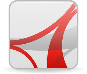 Abstract Red Swoosh Icon PNG image