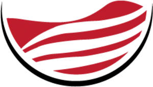 Abstract Red Swoosh Logo PNG
