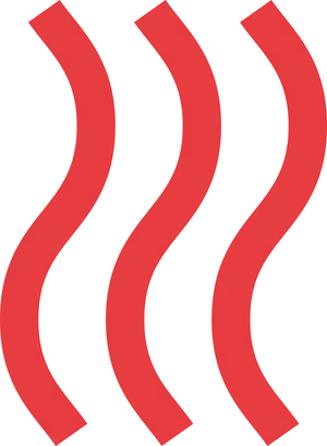 Abstract Red Wavy Lines PNG