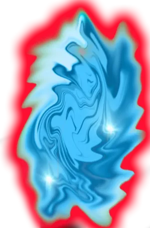 Abstract Redand Blue Swirl Aura PNG image