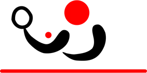 Abstract Redand White Geometric Shapes